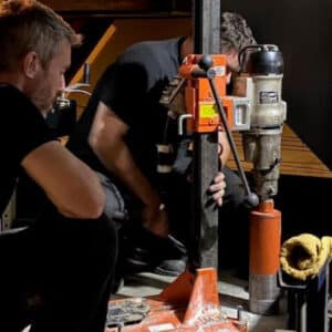 Drilling at Mechanics Hall